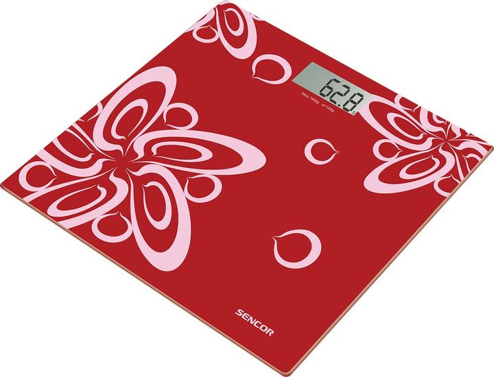 Sencor SBS 2507RD personal scale Red Electronic personal scale (150 kg)