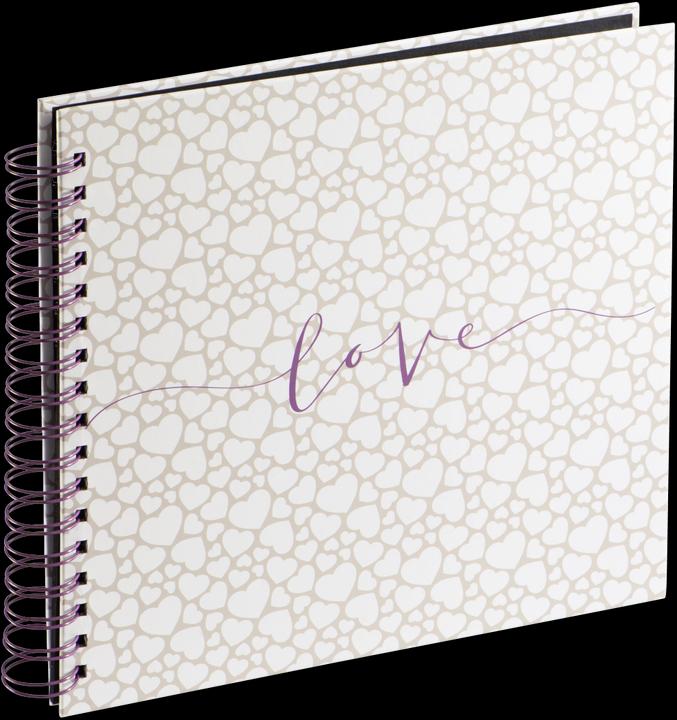 Produktbild Hama Romance Spiral-Album 28x24 40 schwarze Seiten Hochzeit (28 x 24 cm)