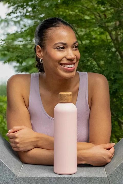 Produktbild T&N Edelstahl Trinkflasche (Wood Edition, Nude, 1l) (1 l)
