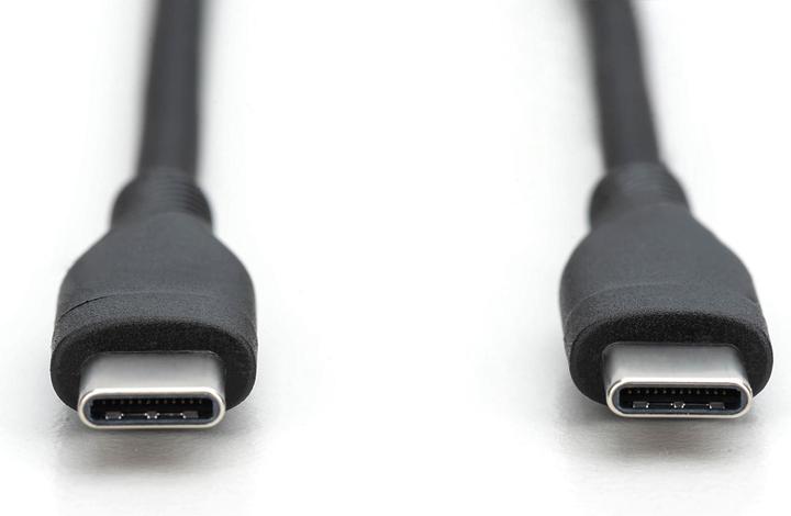 Actual product image Digitus USB-C silicone connection cable, 1m, black (1 m, USB 2.0)