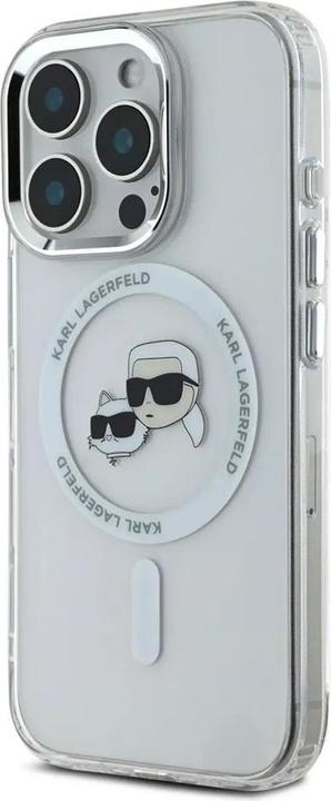 Immagine prodotto Karl Lagerfeld KLHMP16LHLSKCH iPhone 16 Pro 6,3" biały/bianco custodia rigida IML Metal Karl&Choupette Head (Apple iPhone 16 Pro)