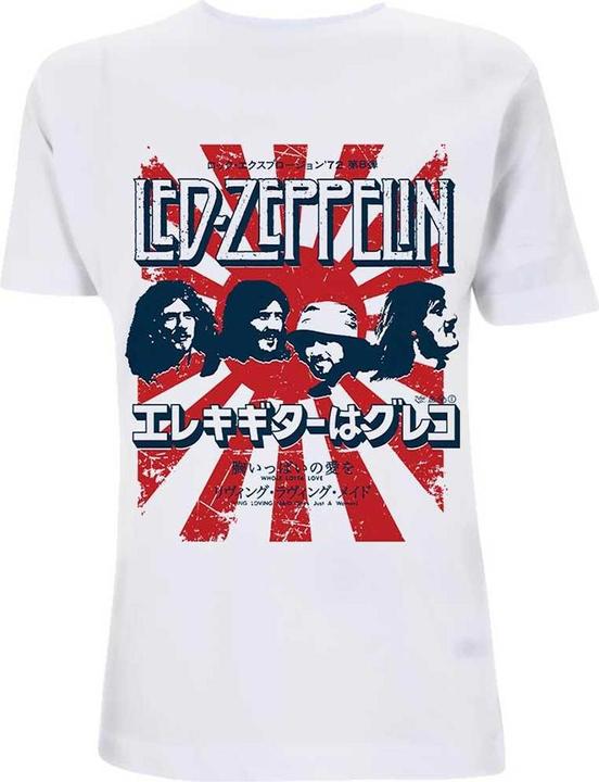 Led Zeppelin Unisex Adult Japanese Burst Cotton T-Shirt