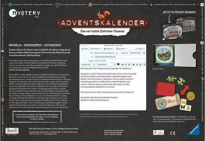 Produktbild Ravensburger Mystery PRO - Das verrückte Zeitreisemuseum
