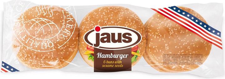 Produktbild Jaus Burger Buns mit Sesam geschnitten 6 Stück (300 g)