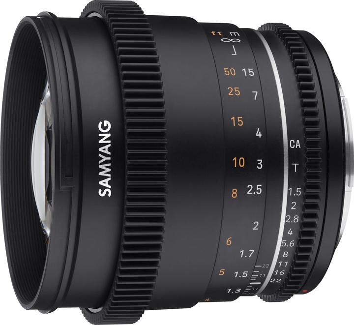 Image du produit Samyang VDSLR 85 mm T1.5 MK2 Canon M (Canon EF-M, Plein format, Micro Four Thirds, APS-C / DX)