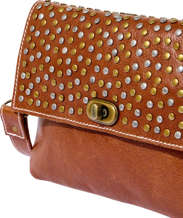 Actual product image Joe Browns Studded Washed Leather Crossbody Bag