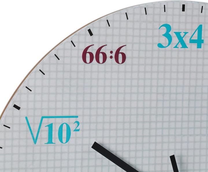 Actual product image Relaxdays Maths wall clock (30 cm)