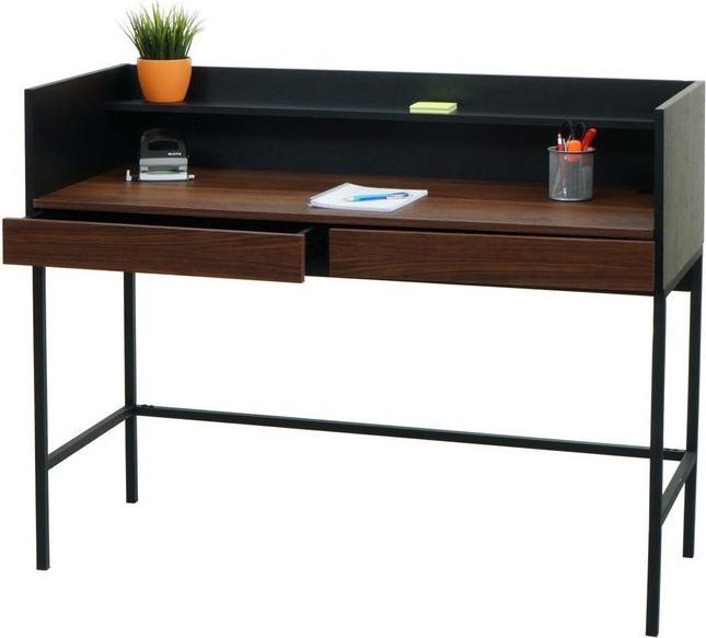 Immagine prodotto Mendler Scrivania HWC-J79, 120x50x99cm legno metallo, aspetto noce