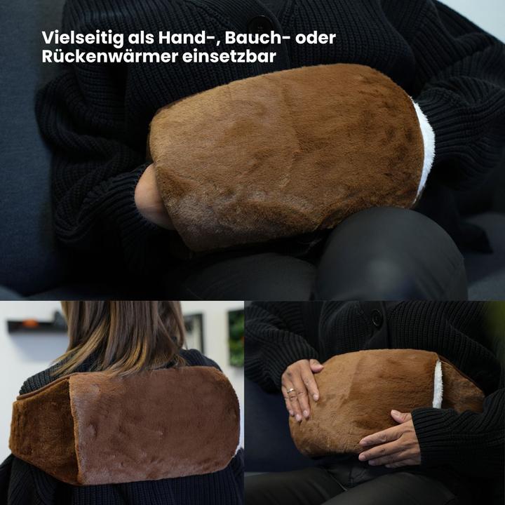 Actual product image Hermex Warming belt and hot water bottle set Hand warmer Belly warmer Hot water bottle (0.80 l)