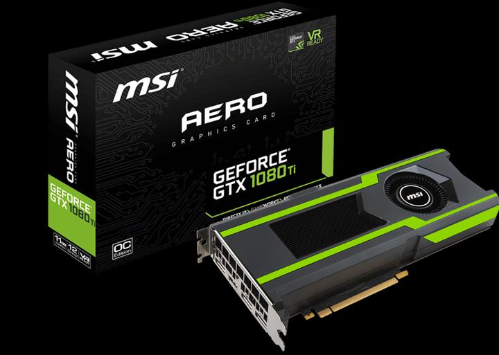 Immagine prodotto MSI GeForce GTX 1080 Ti AERO OC (11 GB)