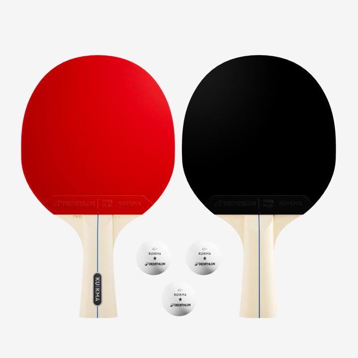 Image du produit Kuikma Set 2 Raquettes Ttr 50 Polyvalentes 2* Loisir + Balles