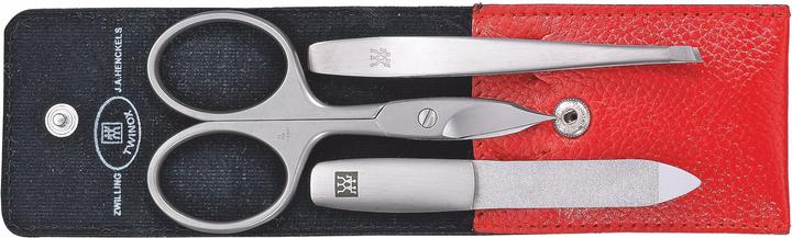 Produktbild Zwilling Taschen-Etui, Rindleder rot, 3-tlg.