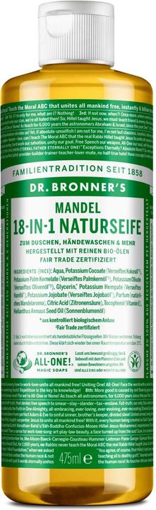 Produktbild Dr. Bronner's 18-IN-1 Mandel (Flüssigseife, 475 ml)
