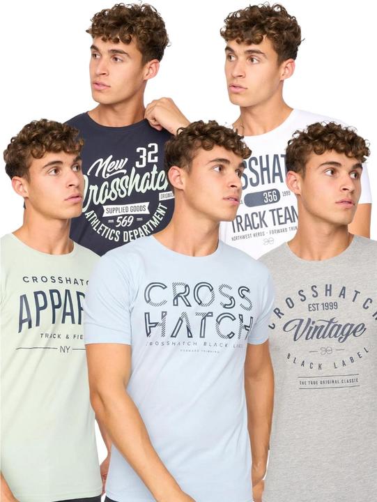 Produktbild Crosshatch Mantore TShirt (5erPack) (L)