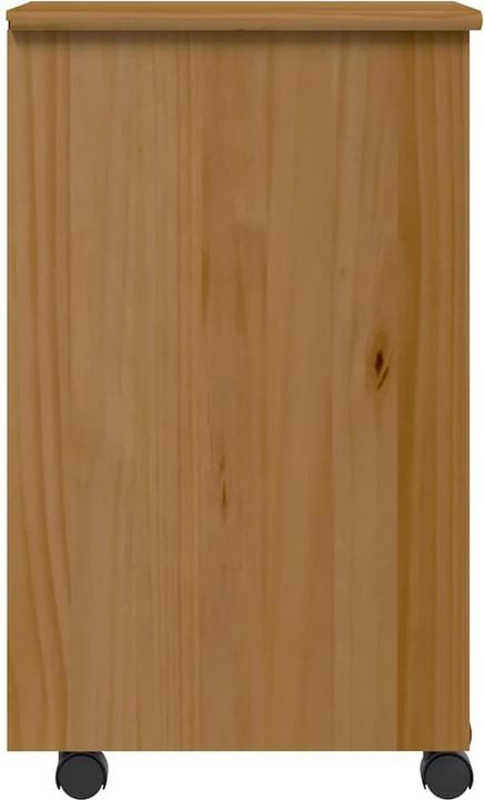 Produktbild VidaXL Rollschrank mit Schubladen MOSS Honigbraun Massivholz Kiefer