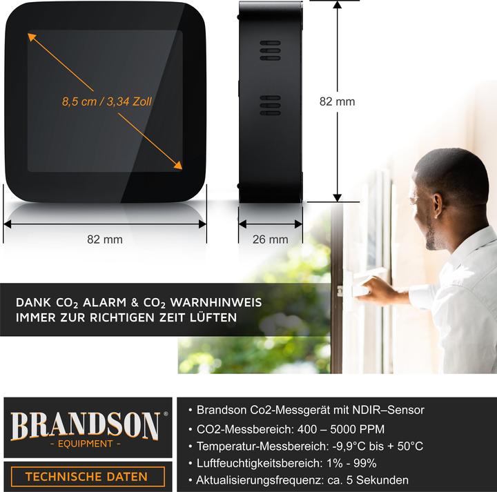 Immagine prodotto Brandson Rivelatore di CO2