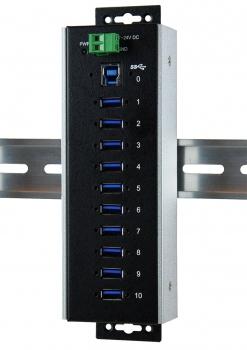 Actual product image Exsys EX-1110HMVS-WT (USB-B, 10 Ports)