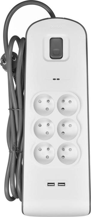 Produktbild Belkin BSV604ca2m Weiss 6 AC-Ausgänge 2 m (6 x, CEE 7/5, 2 m)