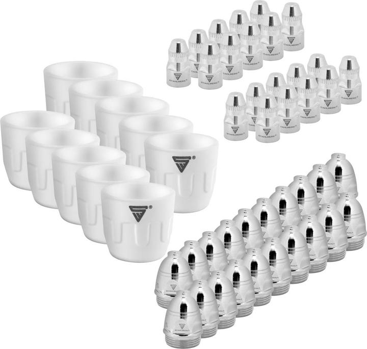 Actual product image Stahlwerk Wear parts set 25 parts for plasma cutter P 80