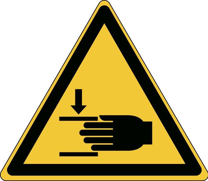 Image du produit Brady Panneau de sécurité ISO - Avertissement de risque d'écrasement des mains