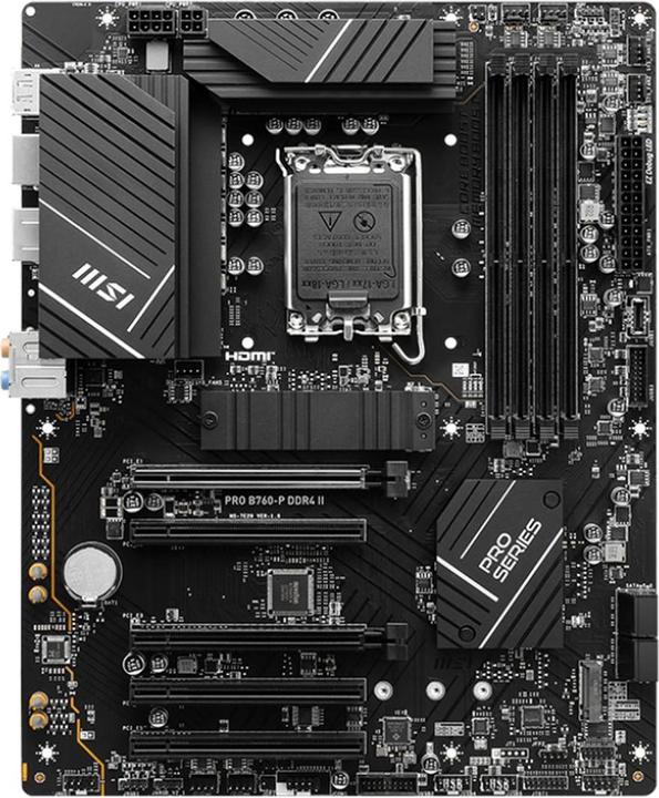 Produktbild MSI PRO B760-P DDR4 II (LGA 1700, Intel B760, ATX)