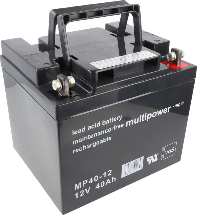 Produktbild Multipower MP40-12 12V 40Ah Bleiakku AGM Blei Gel Akku (12 V, 40 Ah)
