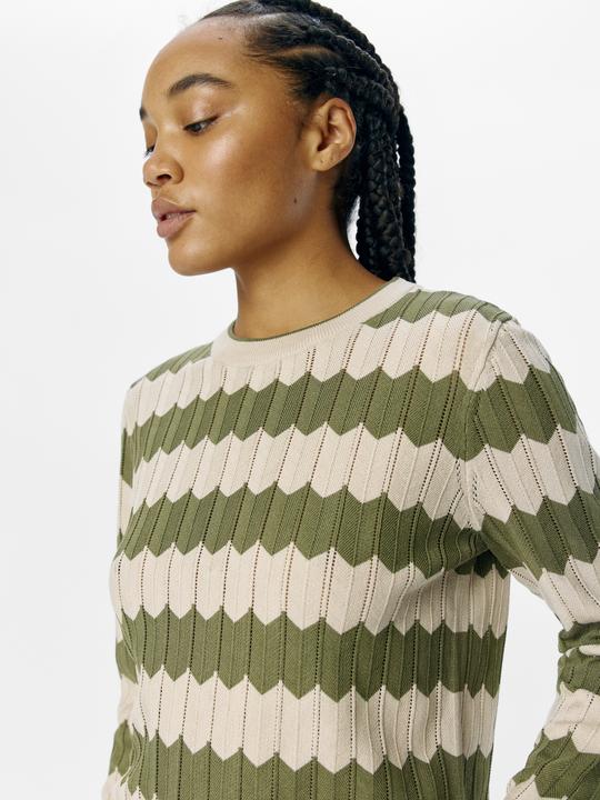 Produktbild Object Gestreifter Strickpullover (XS)