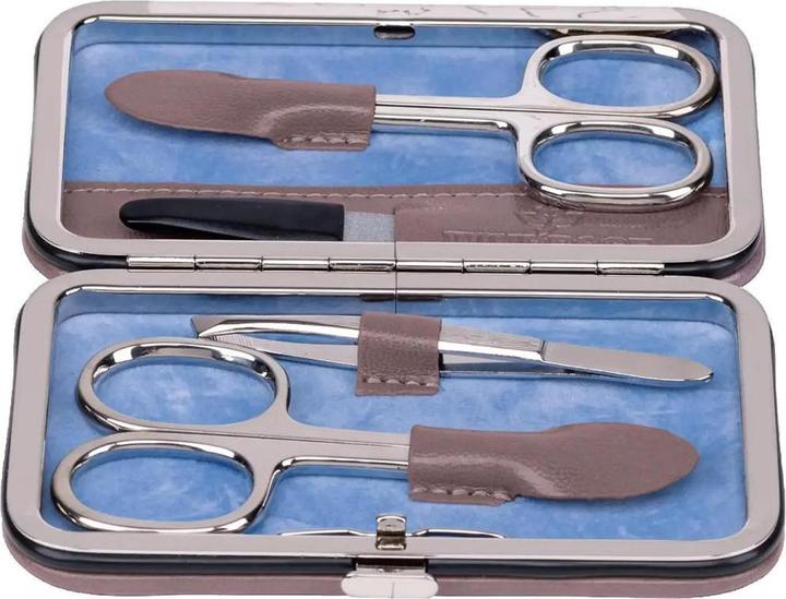 Actual product image Windrose 803665.07 - 4-piece manicure case Merino Moda grey