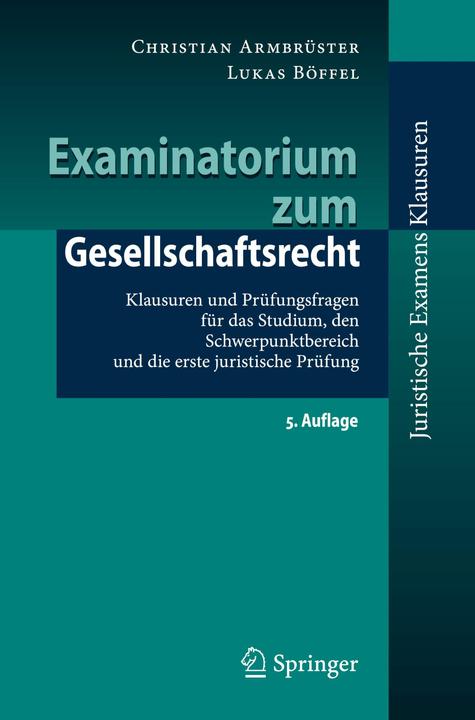 Produktbild Armbrüster:Examinatorium zum Gesellscha (Deutsch, Christian Armbrüster, Lukas Böffel, 2023)