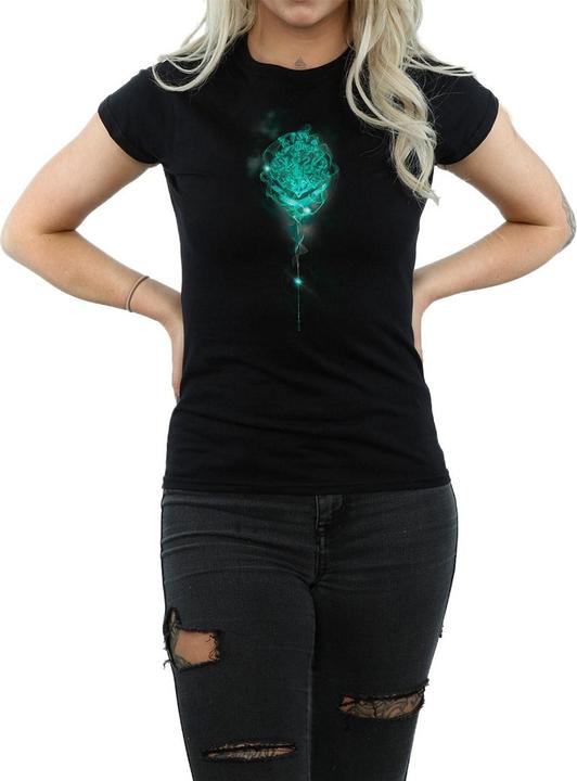 Actual product image Womens/Ladies Hogwarts Crest Mist Cotton T-Shirt (XXL)