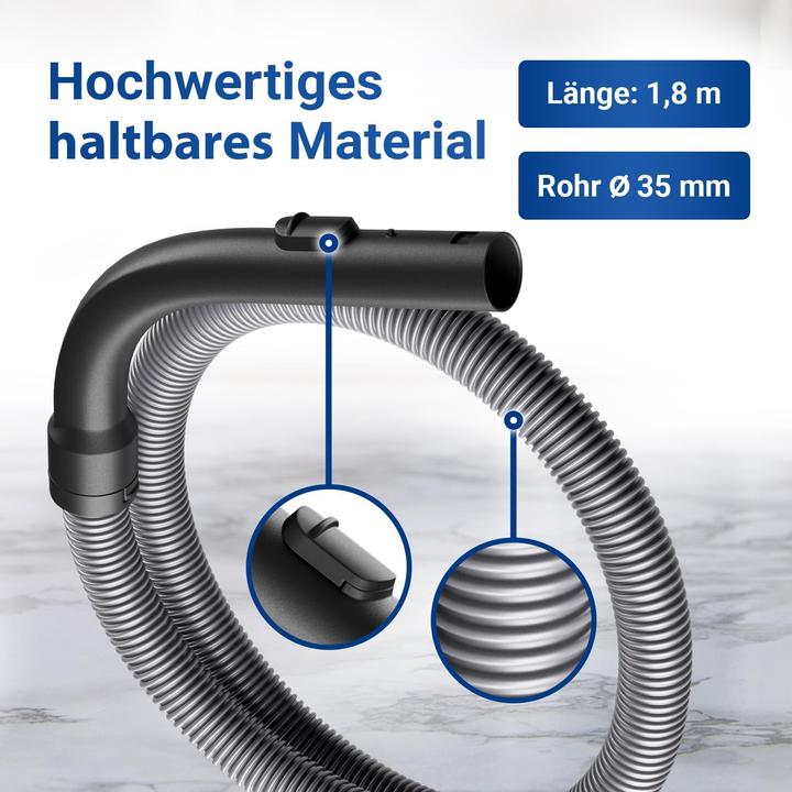 Produktbild Vioks Staubsaugerschlauch mit Handgriff für Miele Bodenstaubsauger
