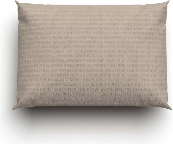 Image du produit Lotus Bettwaren Parure de lit en satin seersucker uni (Taie d'oreiller, 50 x 70 cm)