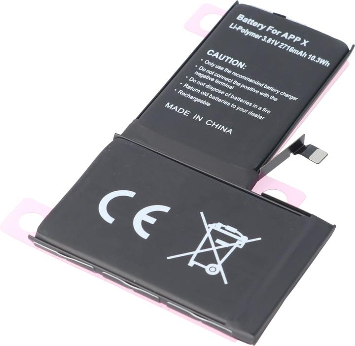 Actual product image AccuCell Akku Apple iPhone X 616-00351
