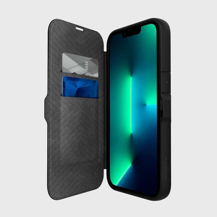 Actual product image Raptic iPhone 15 Pro - Urban Folio schwarz - Outdoor Flip Etui (Apple iPhone 15 Pro)
