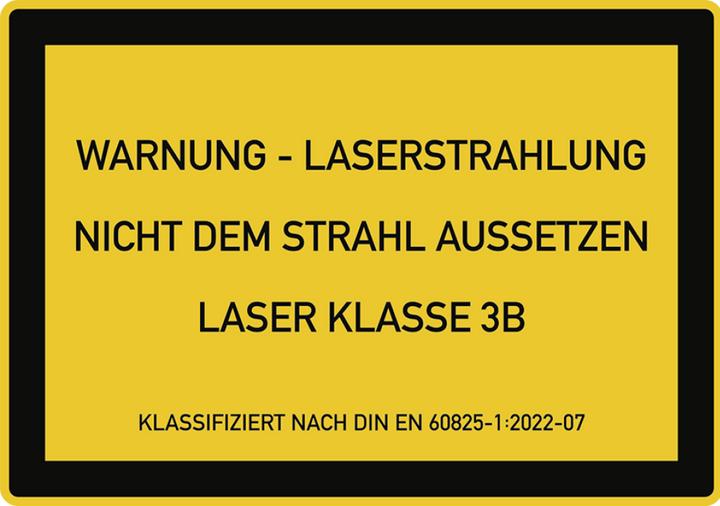 Produktbild Moravia Warnzeichen LASER KLASSE 3B Folie, 200x140 mm