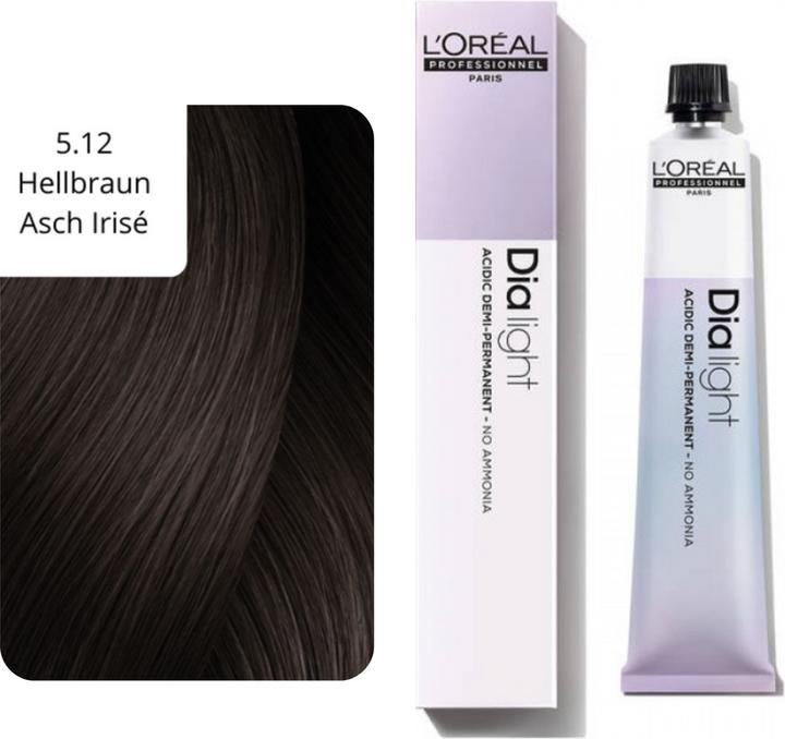 Actual product image L'Oréal Professionnel Slide Light (5.12 light brown ash irise, Brown)