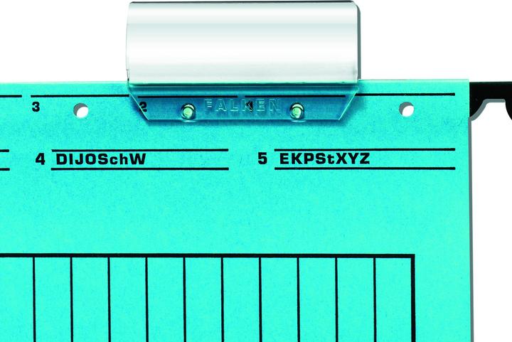 Produktbild Falken Vollsichtreiter 60 x 35 mm (B x H) PVC transparent 50 St./Pack.