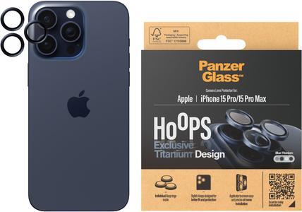 PanzerGlass Protezione dell'obiettivo della fotocamera Hoops (1 Pezzo/i, Apple iPhone 15 Pro Max, Apple iPhone 15 Pro)