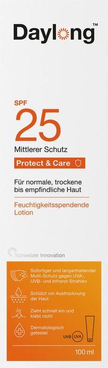 Actual product image Daylong Protect & Care (Sun lotion, SPF 25, 100 ml)
