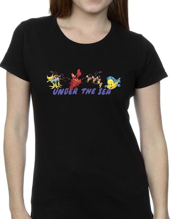 Actual product image Disney Womens/Ladies The Little Mermaid Under The Sea Cotton T-Shirt (XL)