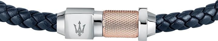 Actual product image Maserati Leather bracelet (22 cm, Stainless steel, Leather, Recycled)