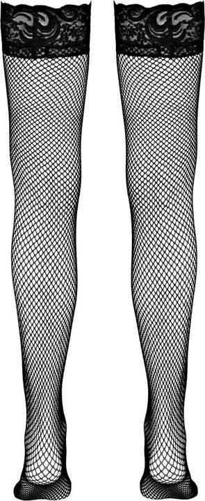 Actual product image Cottelli Collection Fish-net stockings hold-up black (L)