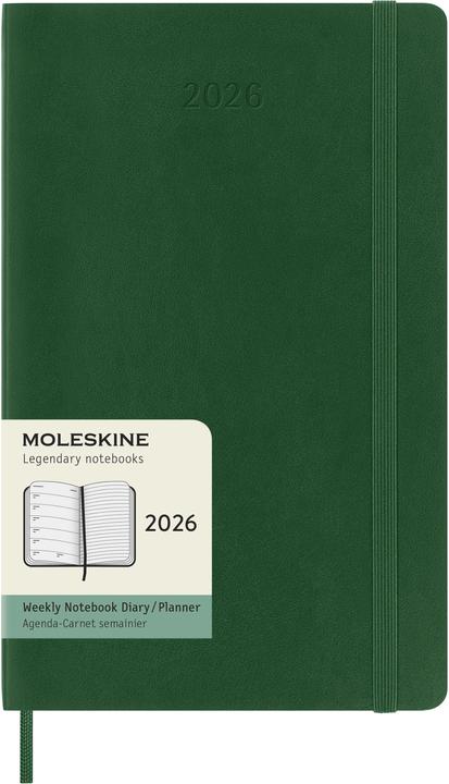 Moleskine WONK 2026 LG SC Myrtle Grün (13 x 21 cm, Inglese)
