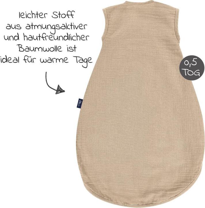 Produktbild Alvi Schlafsäcke Sommer-Schlafsack Sommertraum Light Mull - GRATIS (100 cm, 0.5 TOG)