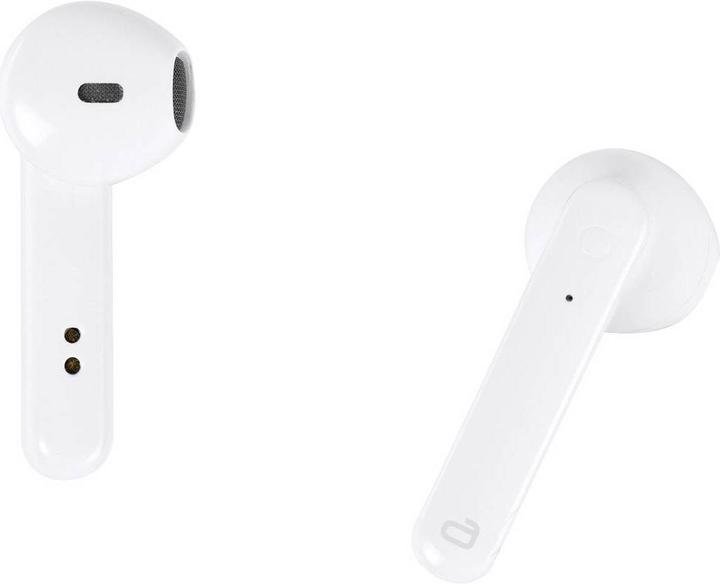 Produktbild Vivanco SMART PAIR W Bluetooth® Headset Weiss Lautstärkeregelung, mit Touchsteuerung, Fernbedienung (ANC, 10.50 h, Kabellos)