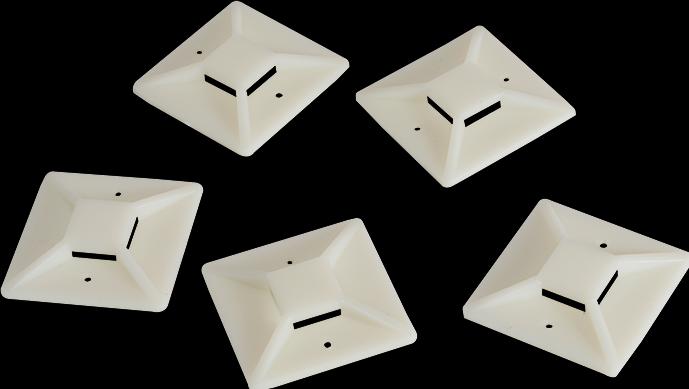 Productafbeelding LogiLink Kabelbinderhouders, zelfklevend, kabelbinderhouder: (Plastic kabelbinders, 40 mm, 100 Pcs.)