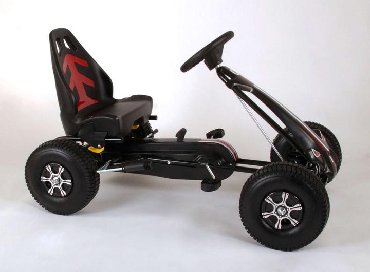 Volare Auto da corsa Go Kart - Groot - Luchtbanden - zwart