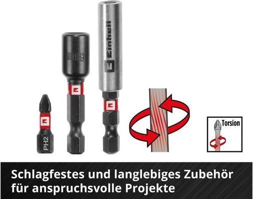Produktbild Einhell 108759 39teilig Bohrer- und Bit-Sortiment (4 mm, 5 mm, 6 mm, 8 mm)