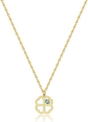 Sagapo S'Agapõ - Gold-plated necklace Lucky Light Four-leaf clover SKT40 (Edelstahl)