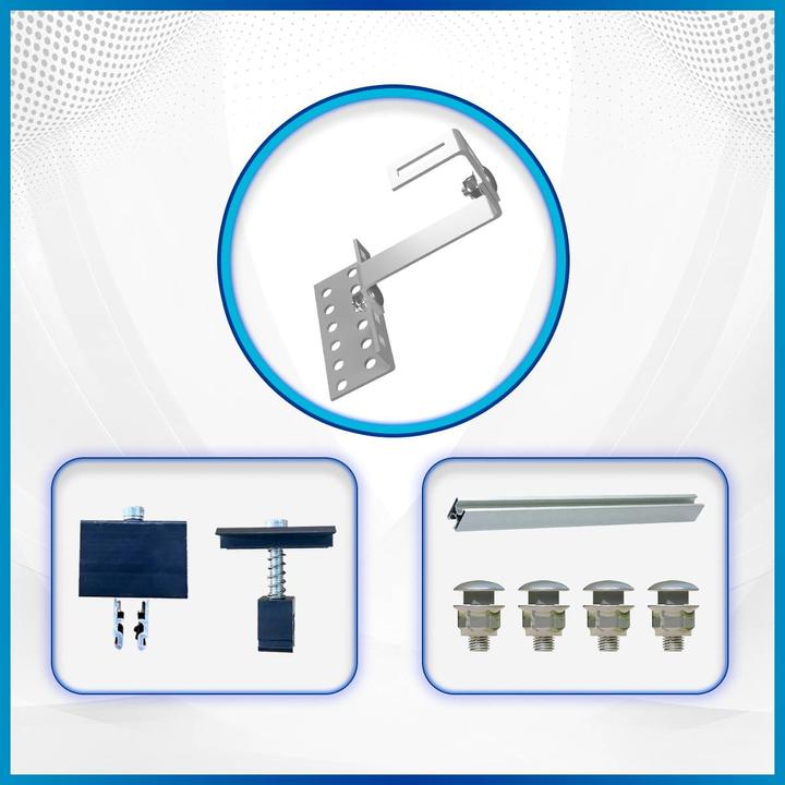 Produktbild Solar Hook Montagepaket Ziegeldach für 2 Module (Solaranlage Montagematerial)